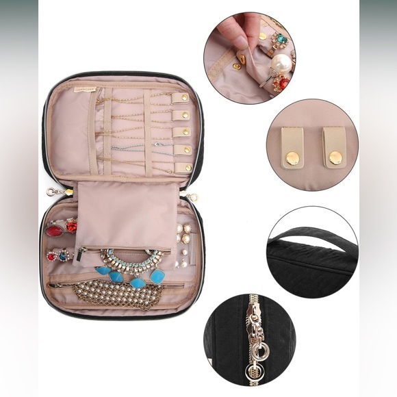BAGSMART Black Jewelry Organizer Travel Bag - Picture 4 of 11